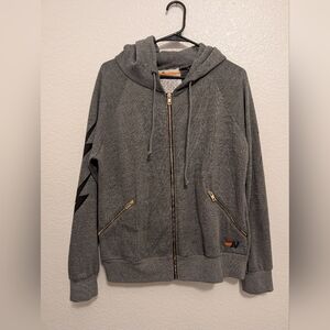 Aviator Nation Hoodie Lightning Bolts